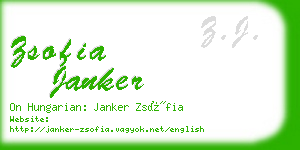 zsofia janker business card